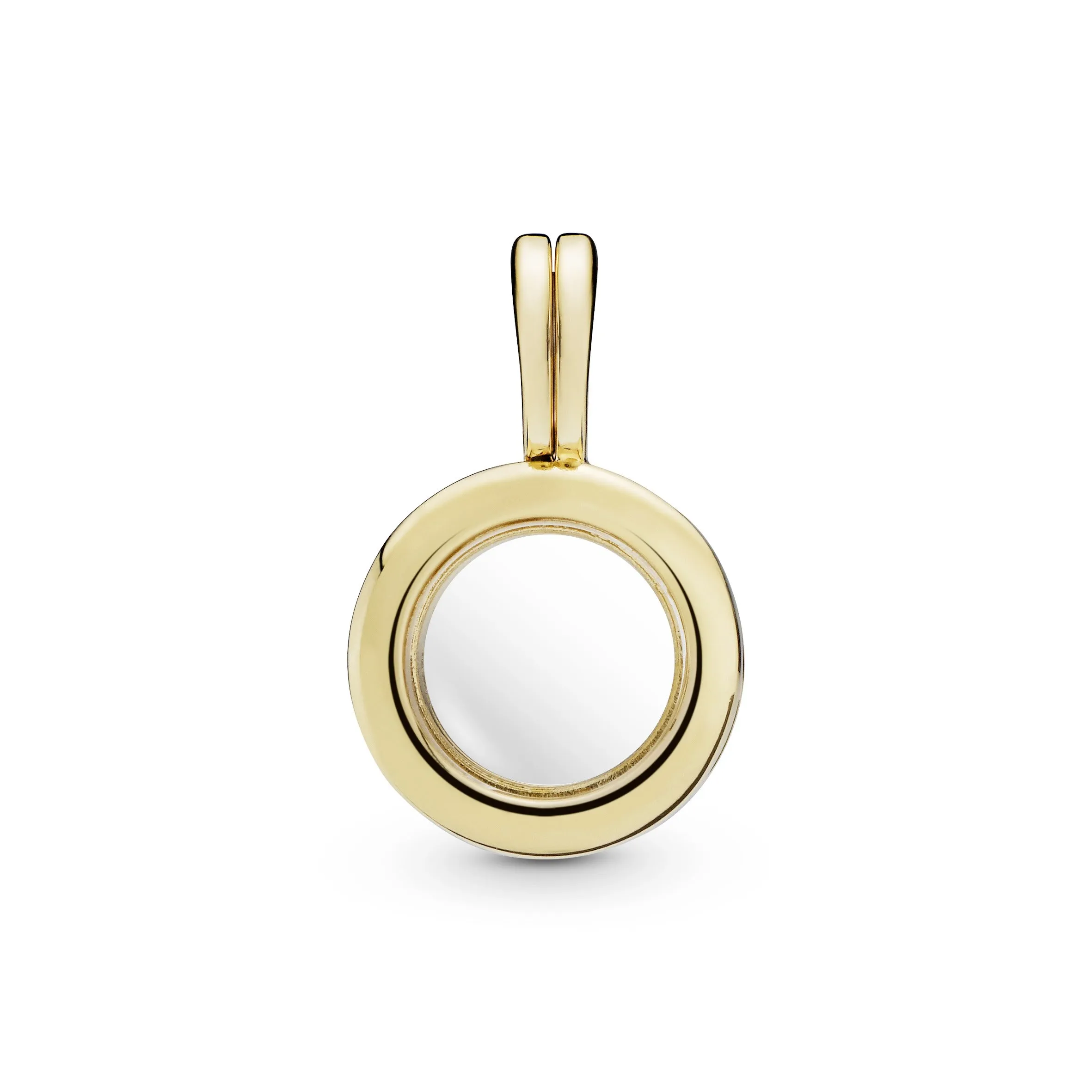14k Gold Plated  floating locket dangle
