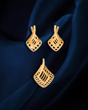 22 KT Designer Gold Pendant Set (D140)