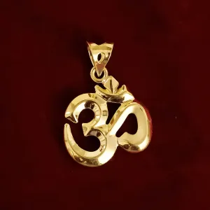 22 KT Gold Unisex Divinely Blessed Om Pendant (D24)