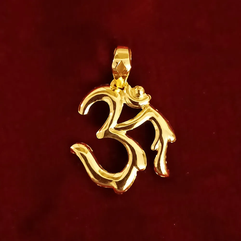 22 KT Gold Unisex Divinely Blessed Om Pendant (D25)