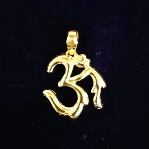 22 KT Gold Unisex Divinely Blessed Om Pendant (D25)