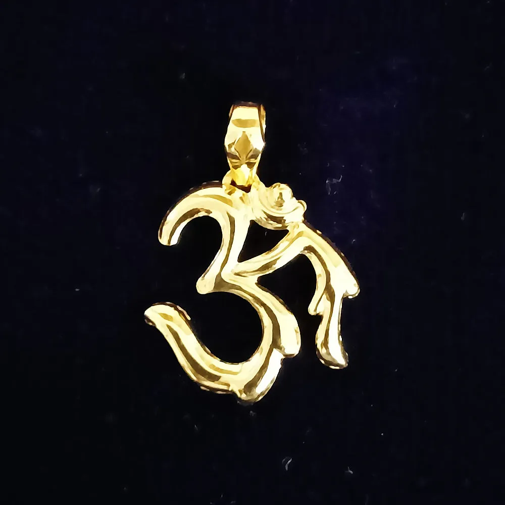 22 KT Gold Unisex Divinely Blessed Om Pendant (D25)