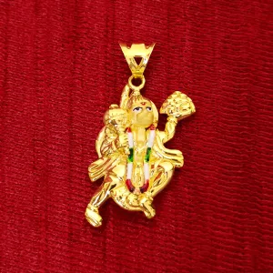 22 KT Gold Unisex Lord Hanuman Pendant (D45)