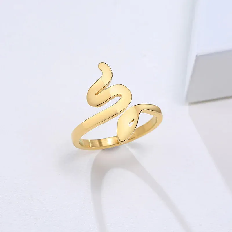 6mm Thick Chunky Chain Ring Cuban Curb Link Stainless Steel Stylish Ring for Women Girls