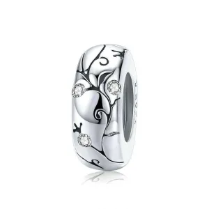 925 Sterling Silver Silicone Spacer For Bracelets