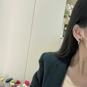 BV Green Diamond Lava Donut Earrings EHC141