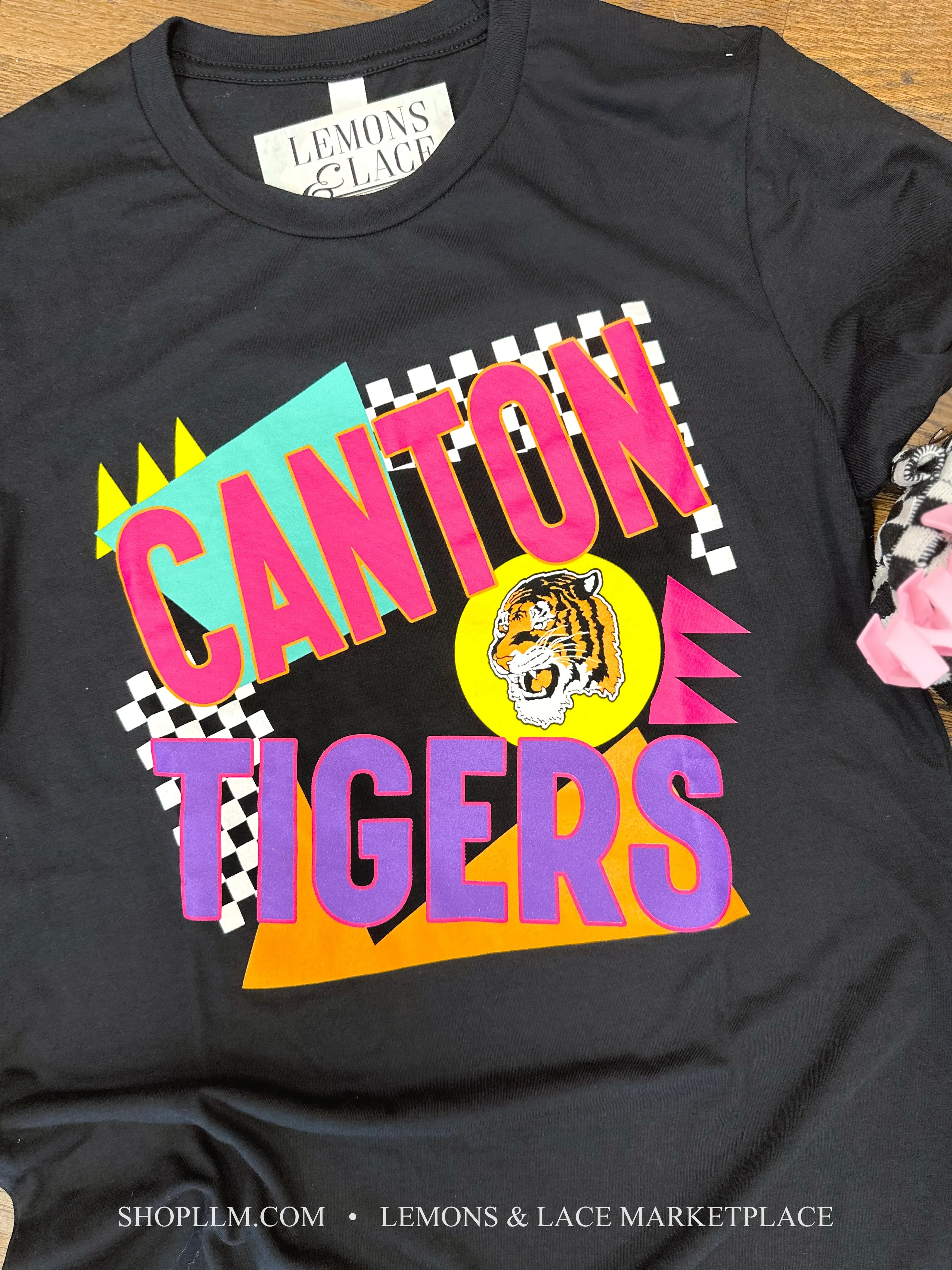 Canton Tigers Retro Bright Unisex Tee