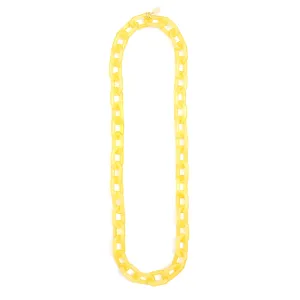 Chain Long Necklace - Yellow