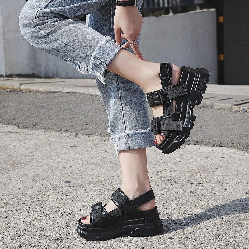 Chunky Platform Strap Sandals