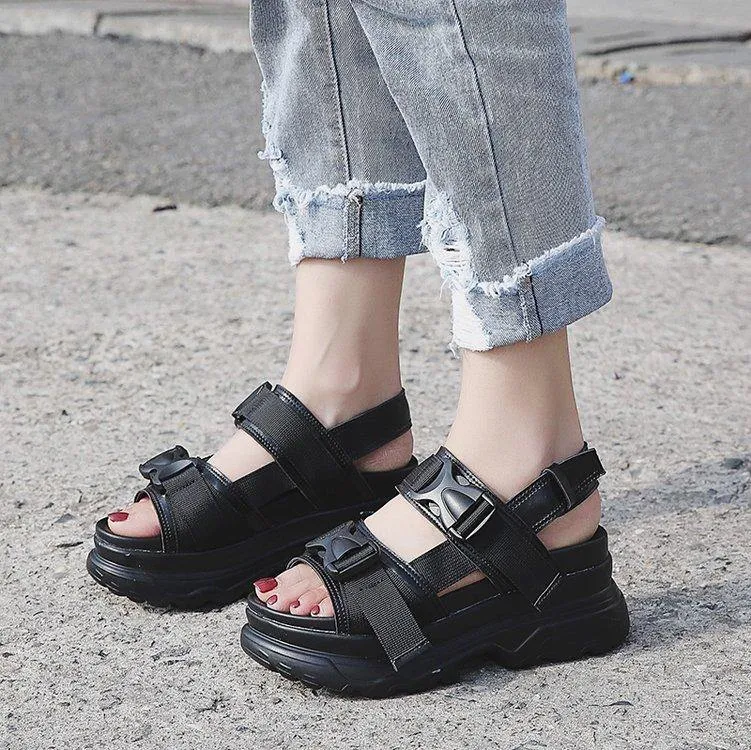 Chunky Platform Strap Sandals