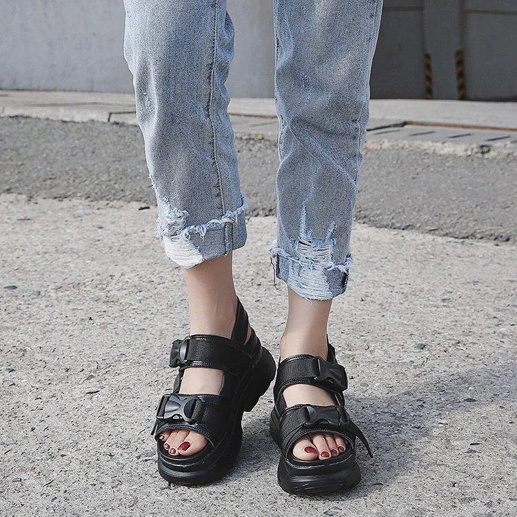 Chunky Platform Strap Sandals