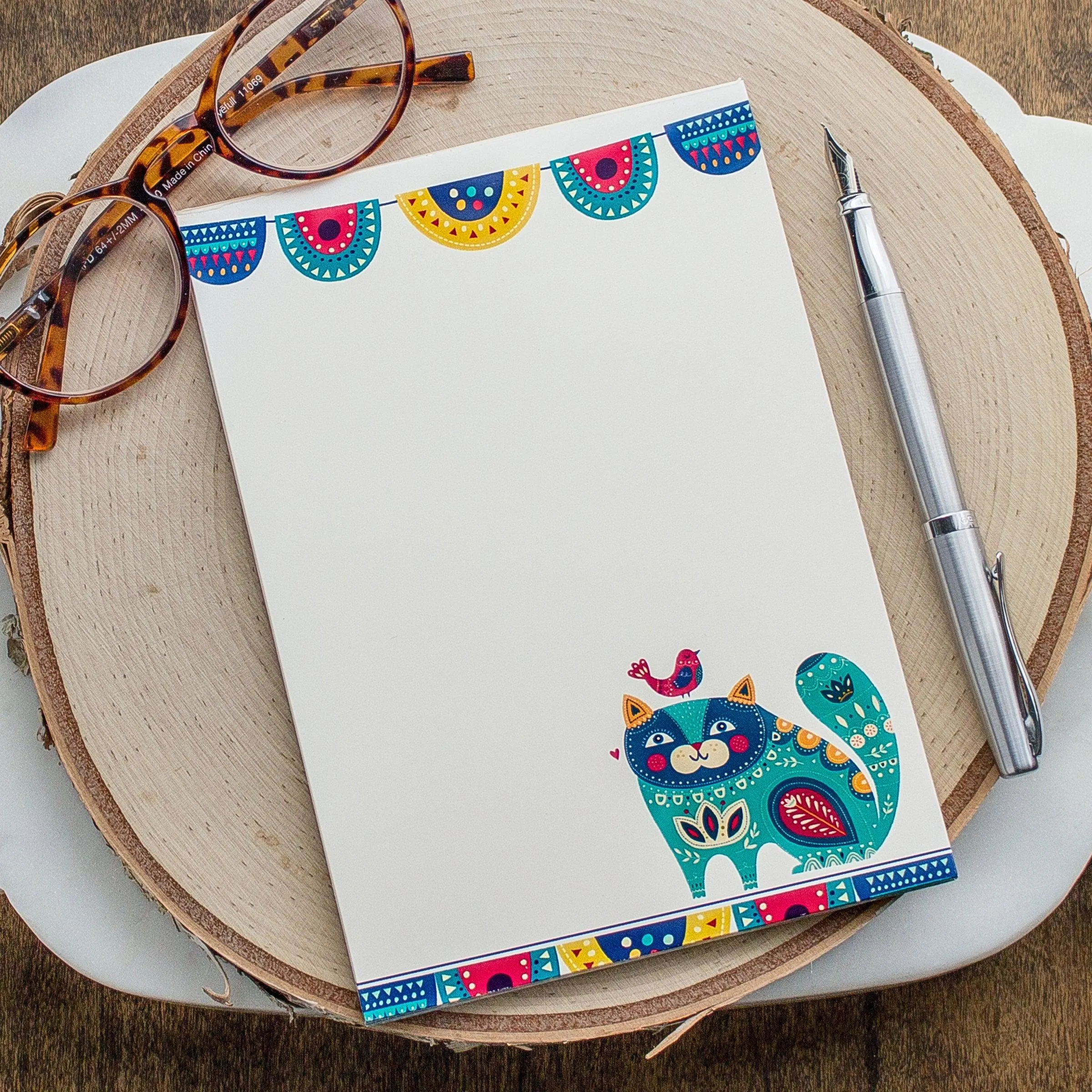 Colorful Cat Notepad