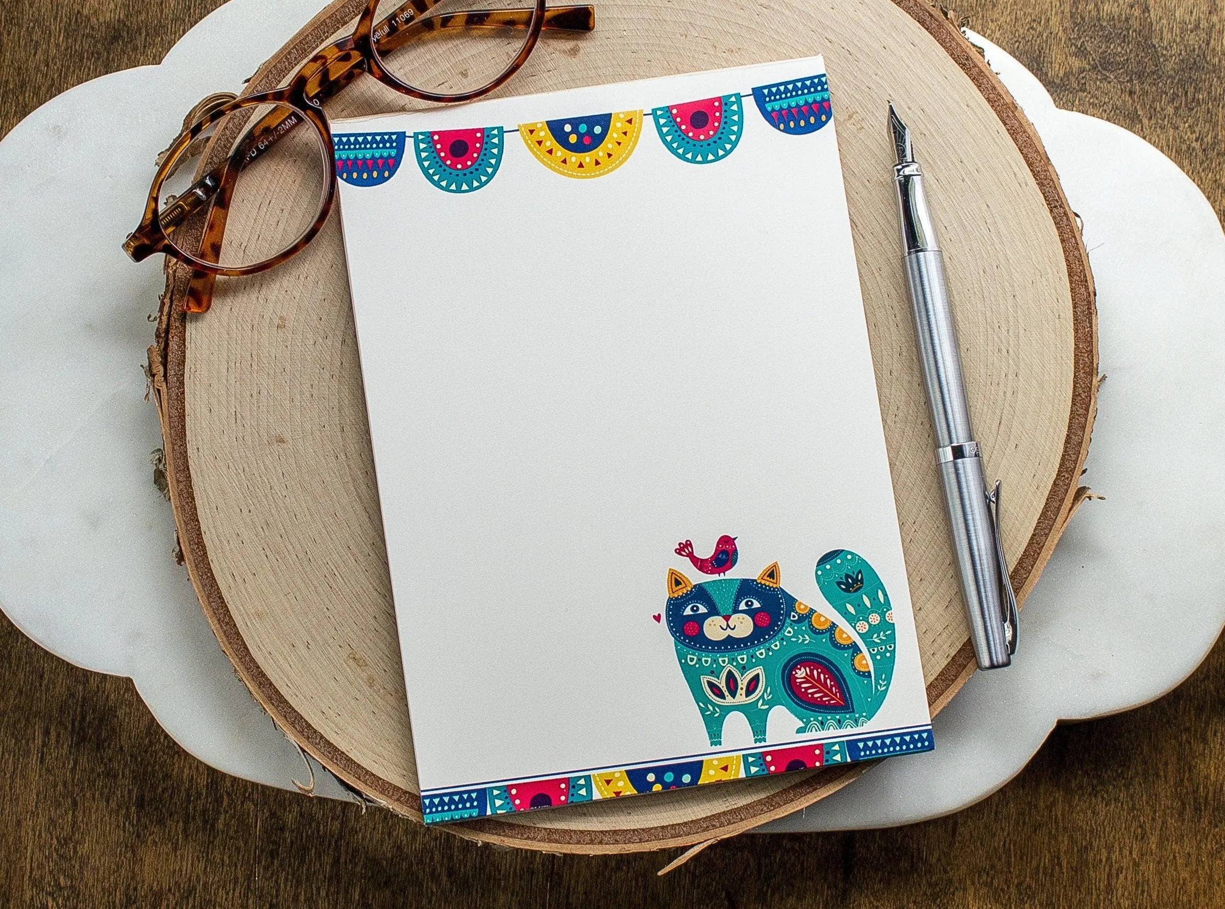 Colorful Cat Notepad
