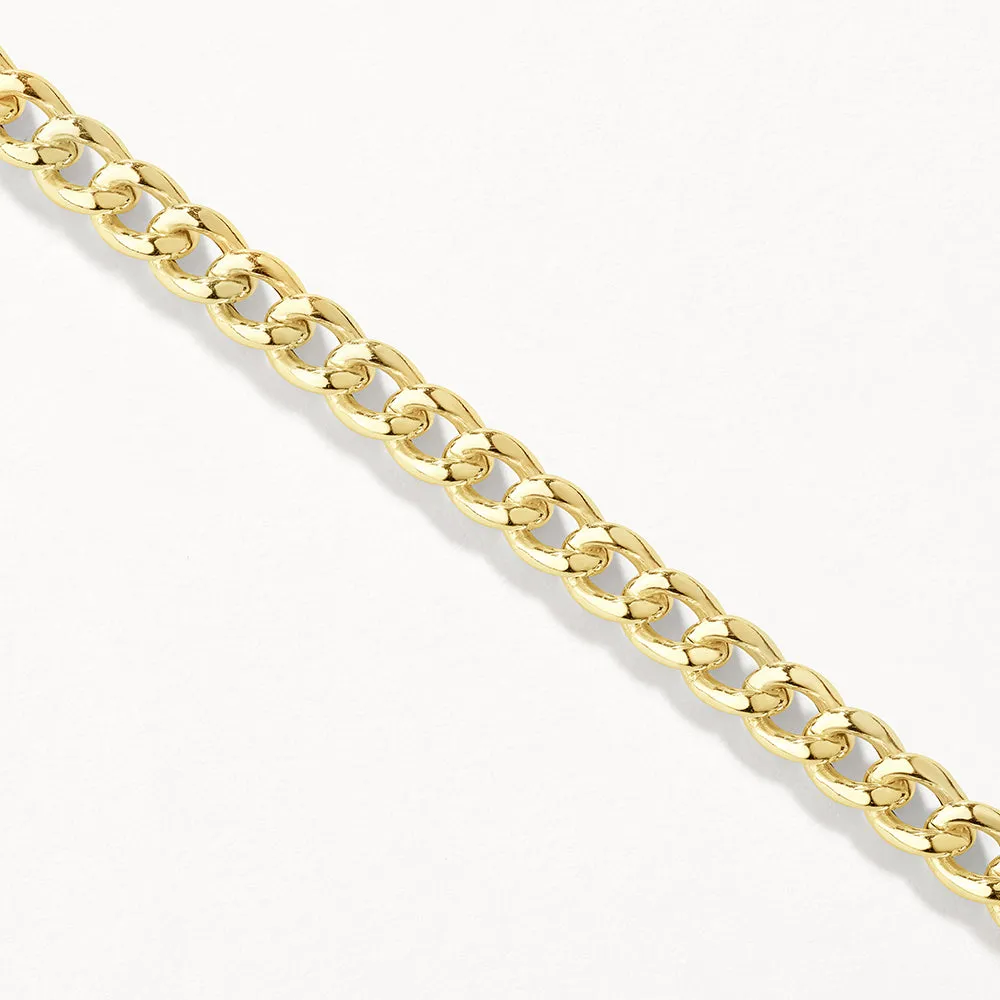 Curb Chain Necklace in Gold