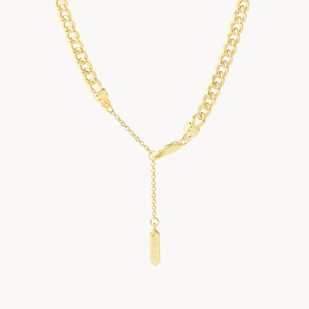 Curb Chain Necklace in Gold