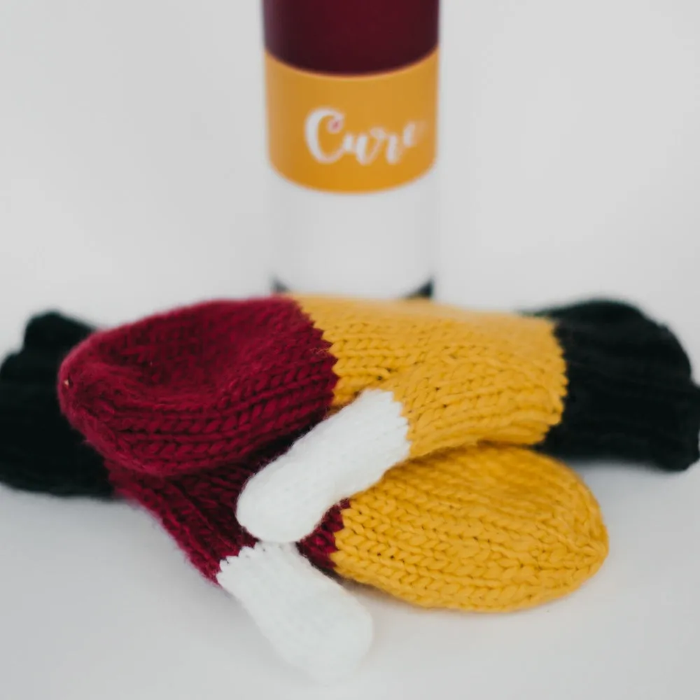 CURE Mittens (Maroon and Gold)