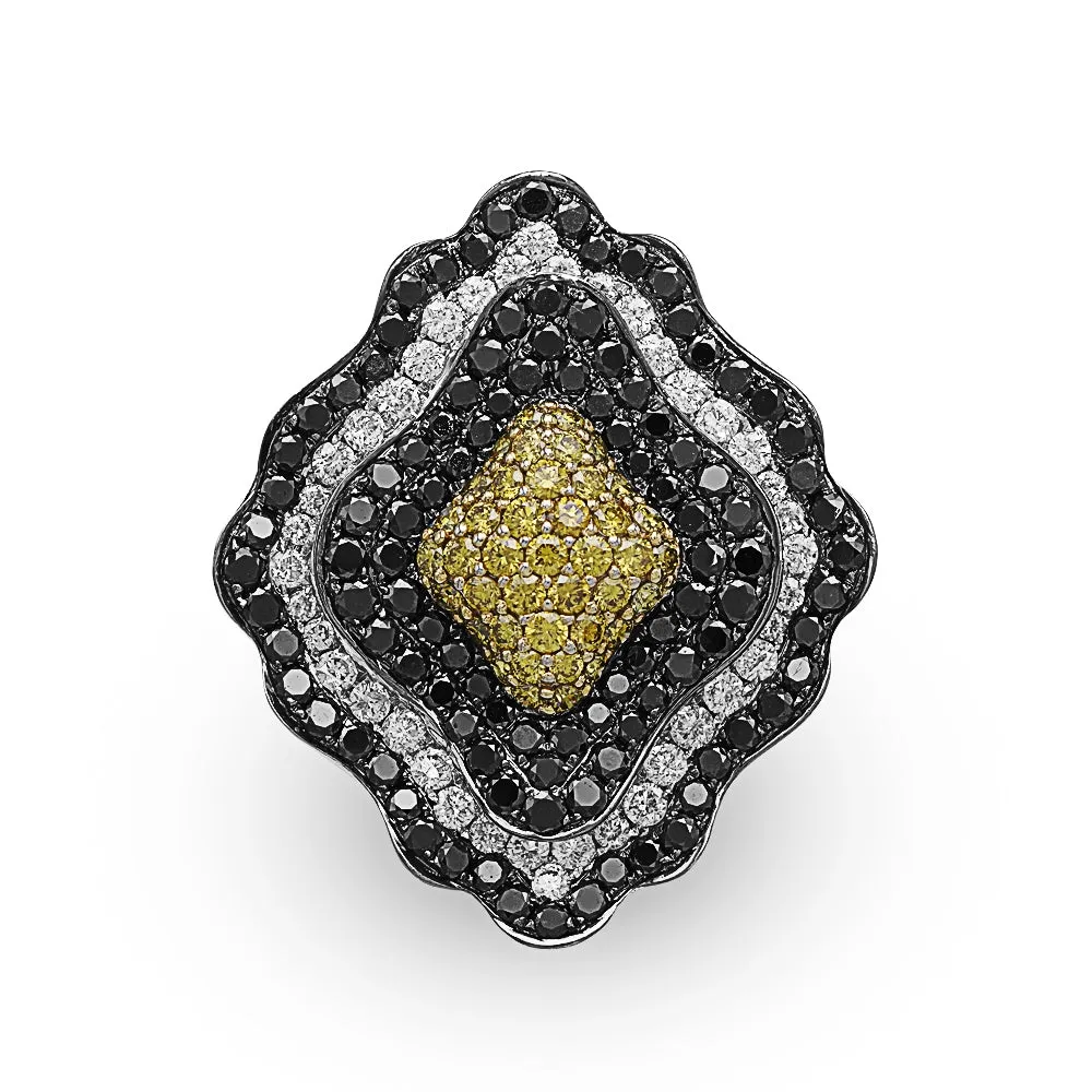 Diamond Cluster Ring