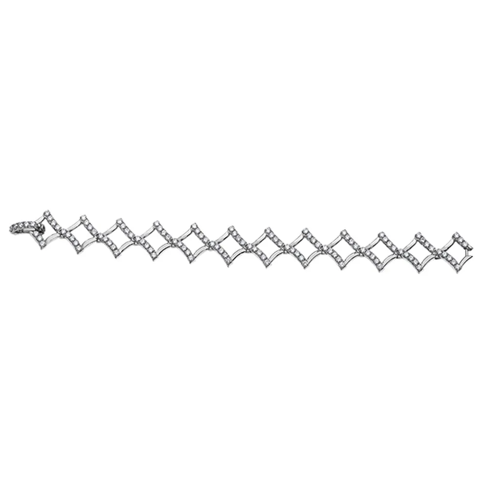 Diamond Fancy Link Bracelet