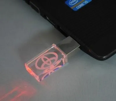 Elegant LED Crystal USB Drive
