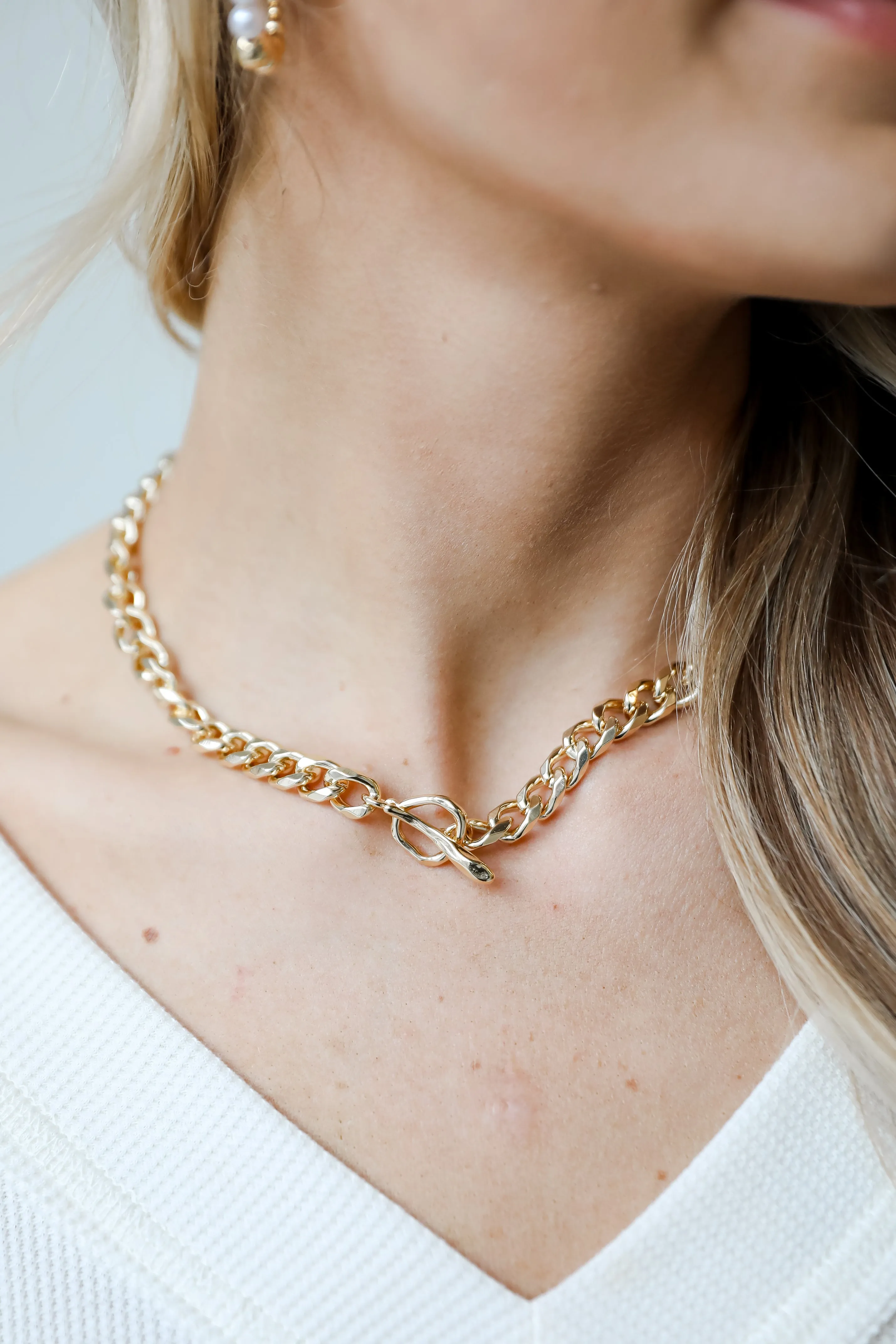 FINAL SALE - Harley Gold Chainlink Necklace