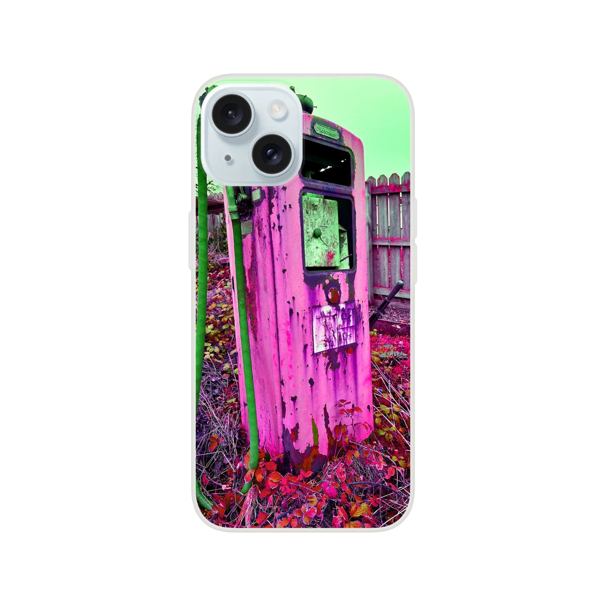 Gas Pump Retro Flexi Case Mobile Phone