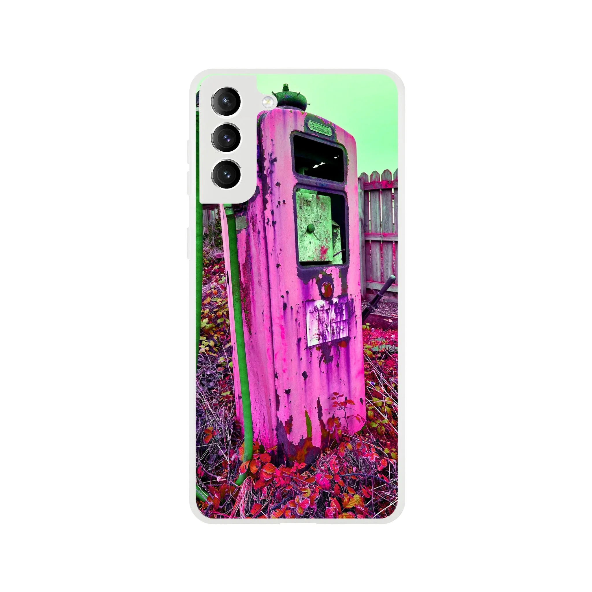Gas Pump Retro Flexi Case Mobile Phone