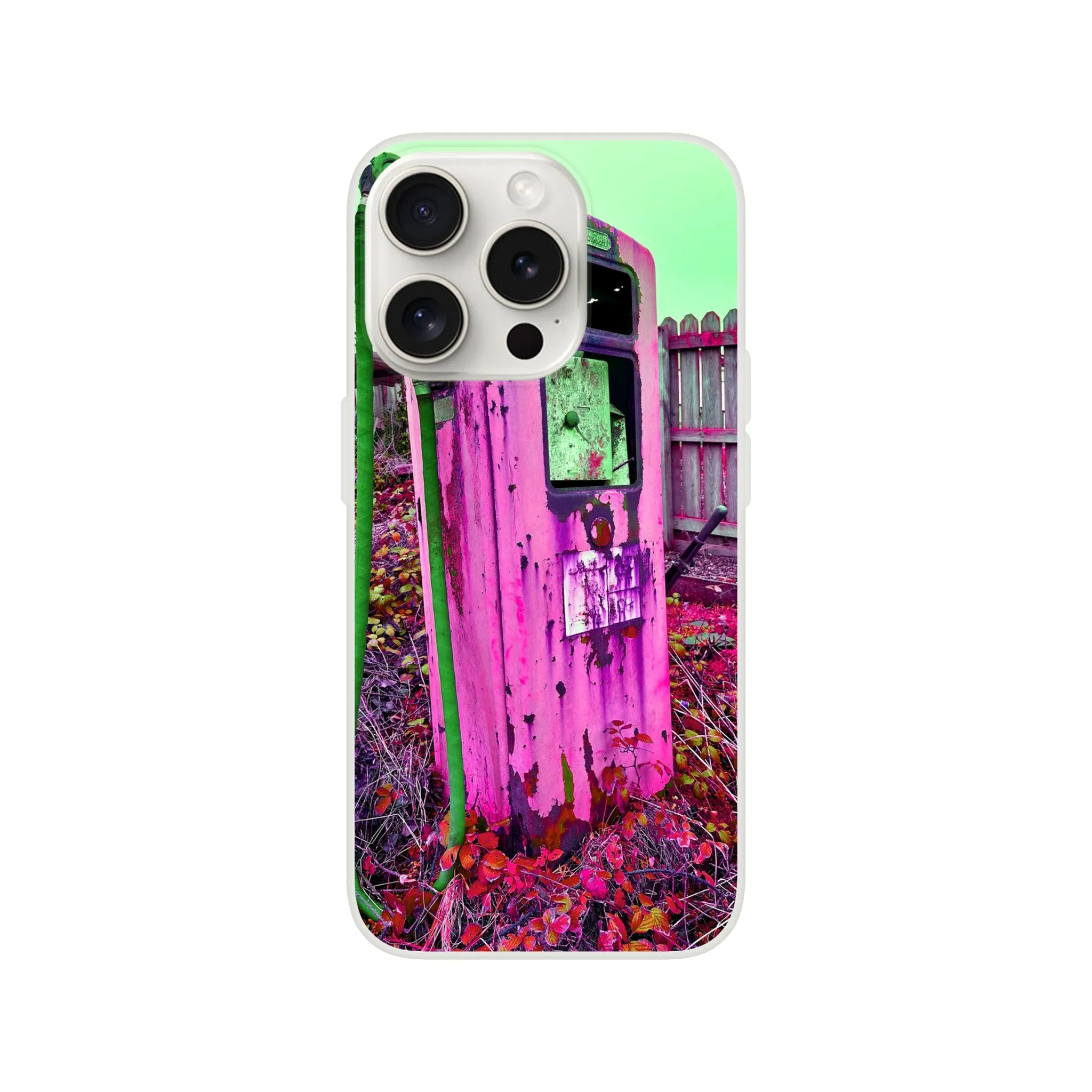 Gas Pump Retro Flexi Case Mobile Phone