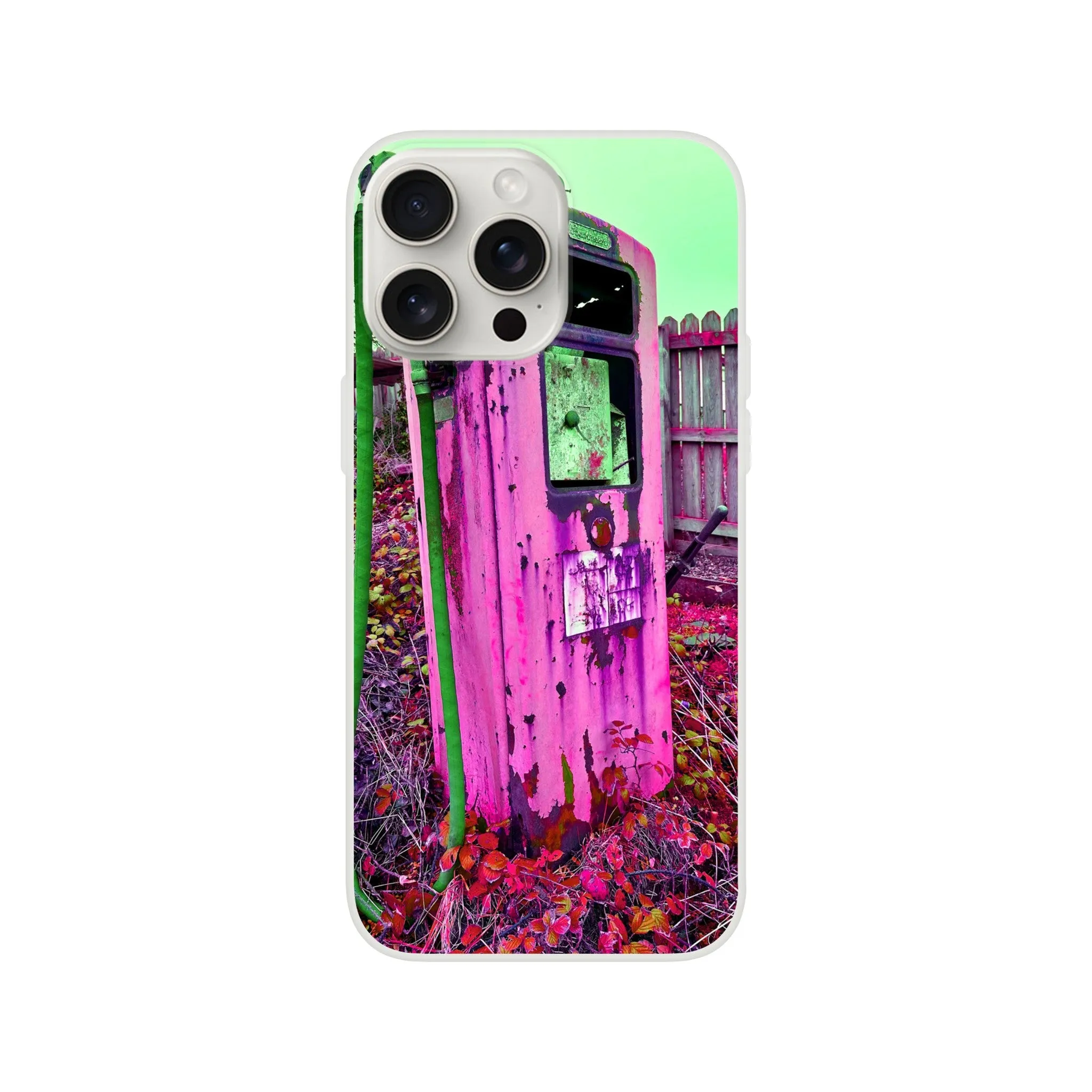 Gas Pump Retro Flexi Case Mobile Phone
