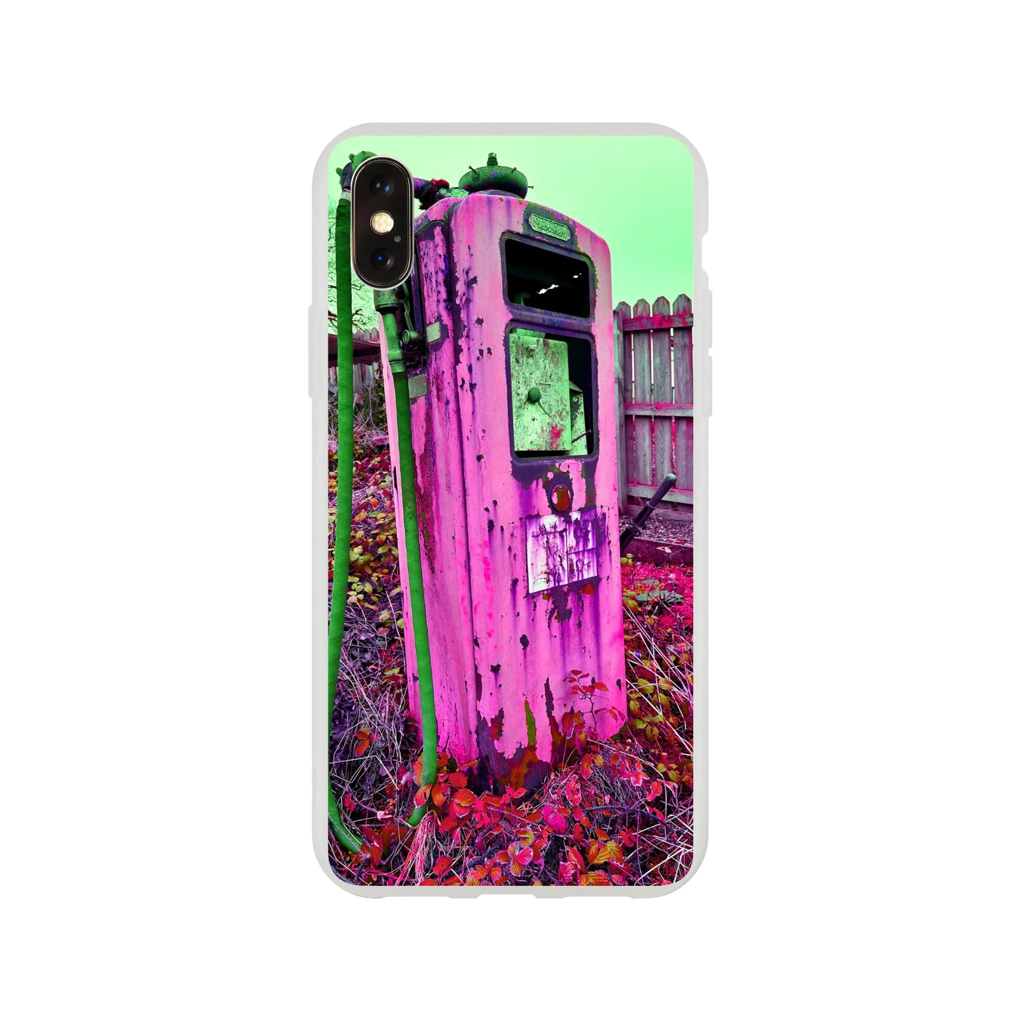 Gas Pump Retro Flexi Case Mobile Phone