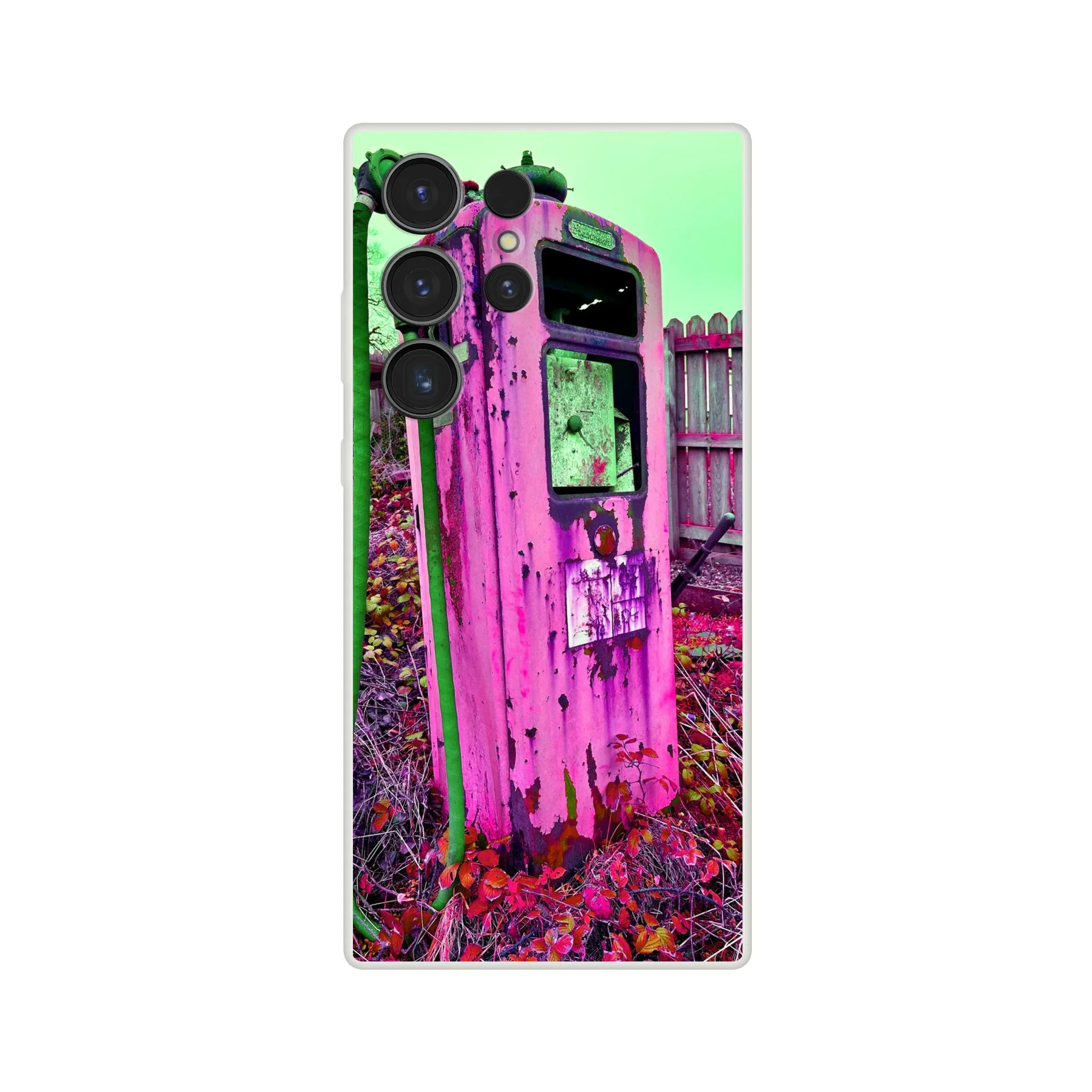Gas Pump Retro Flexi Case Mobile Phone