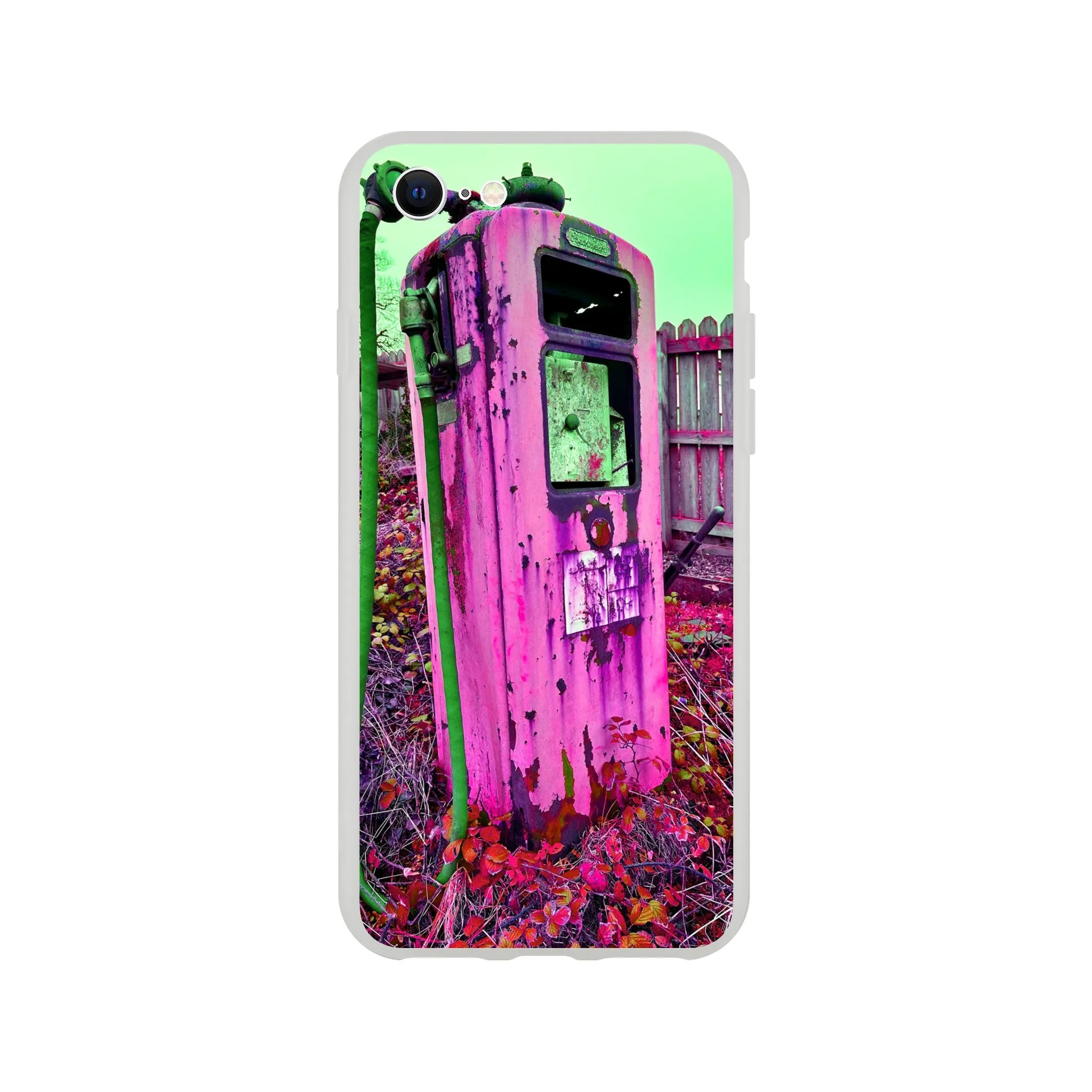 Gas Pump Retro Flexi Case Mobile Phone