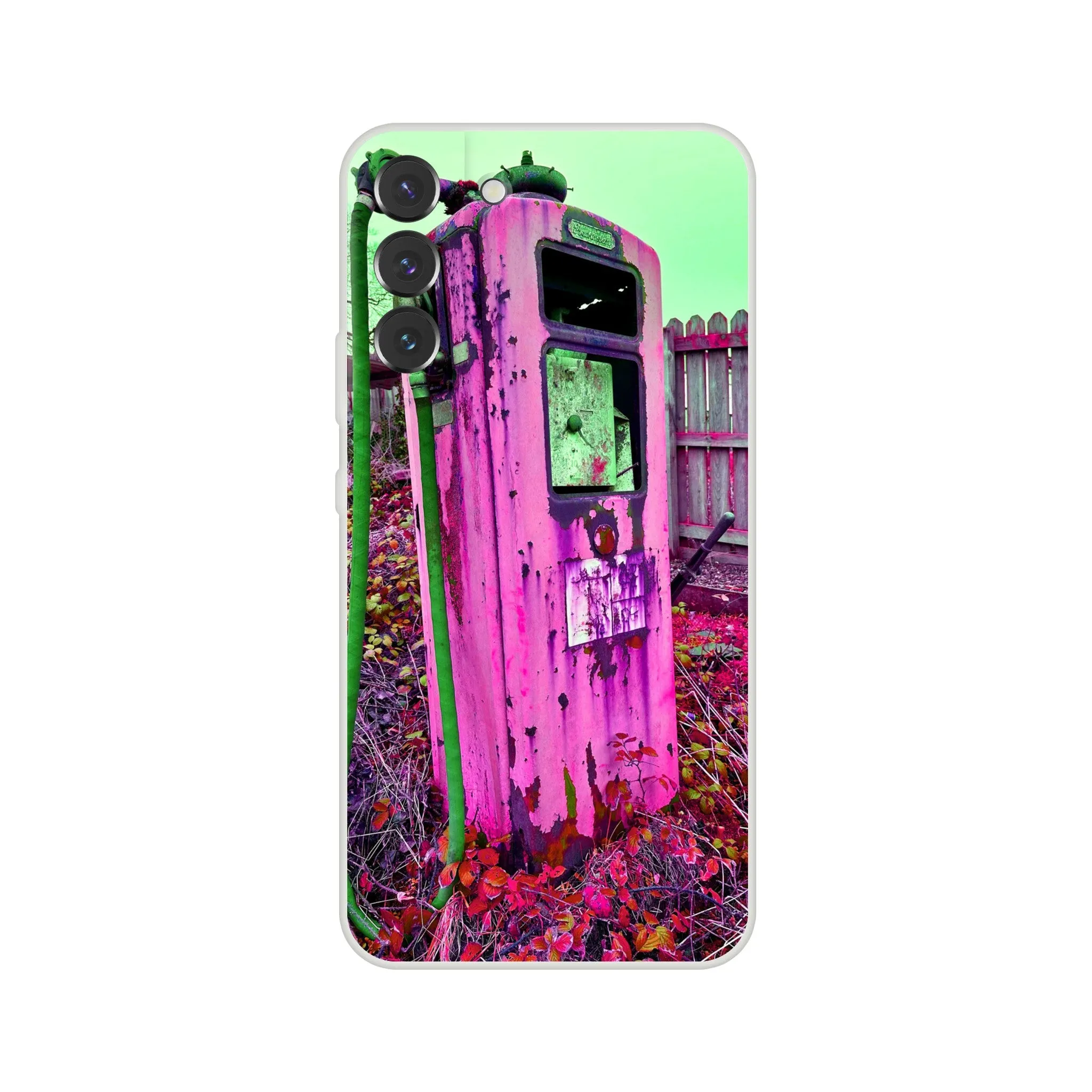 Gas Pump Retro Flexi Case Mobile Phone