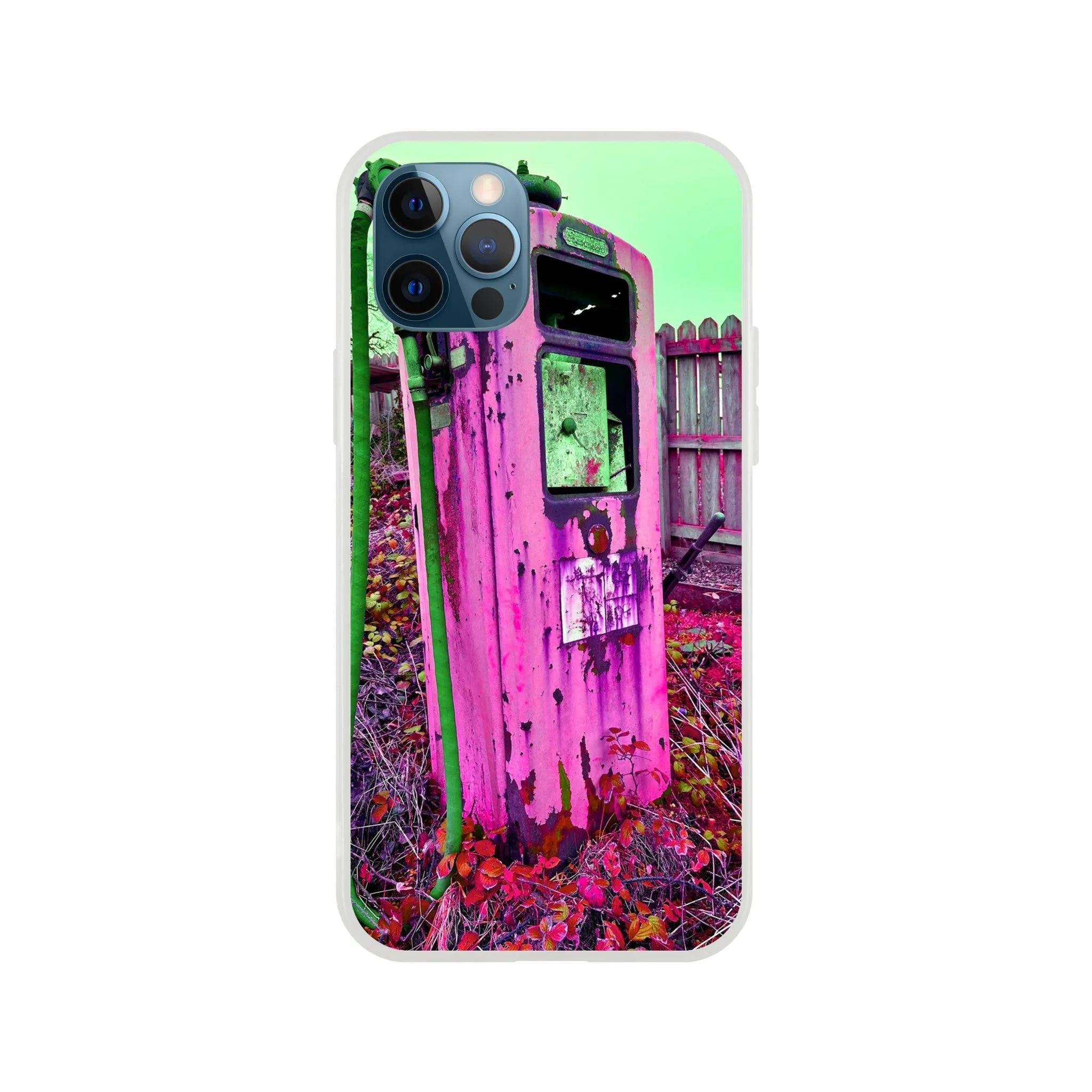 Gas Pump Retro Flexi Case Mobile Phone
