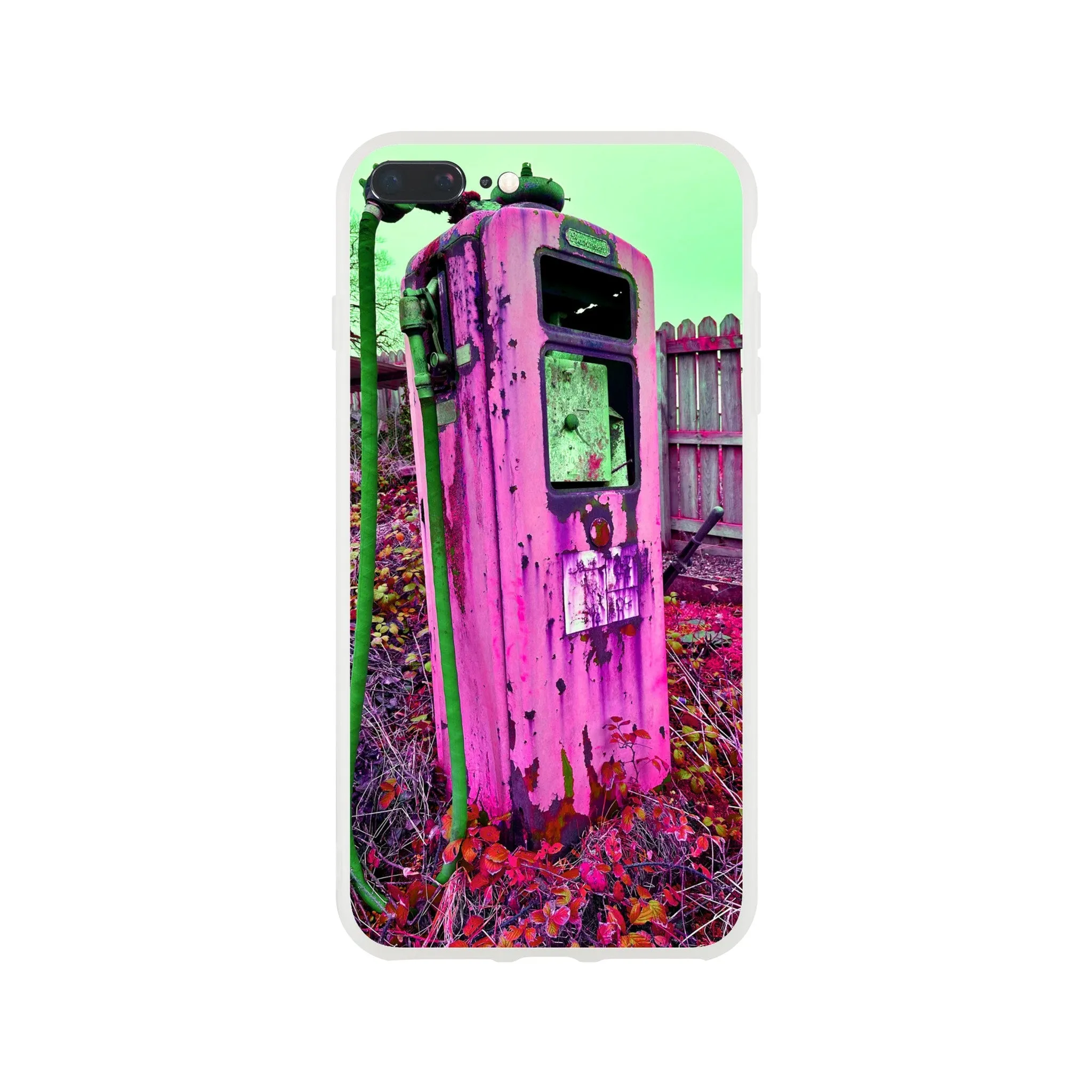 Gas Pump Retro Flexi Case Mobile Phone