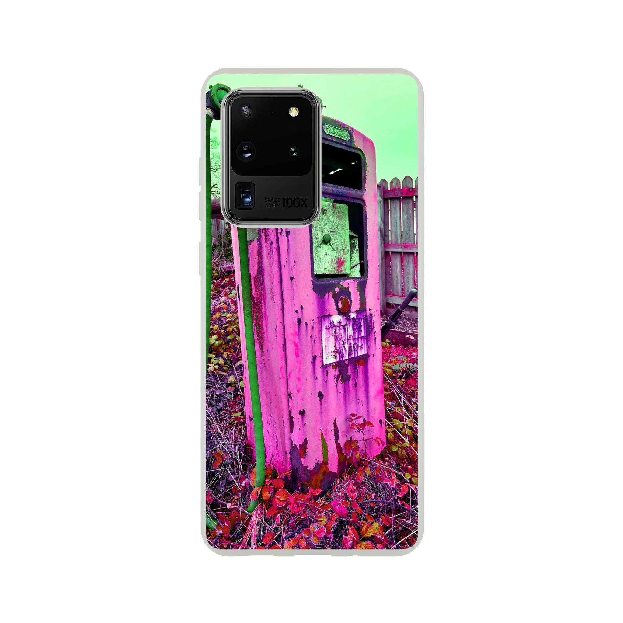 Gas Pump Retro Flexi Case Mobile Phone