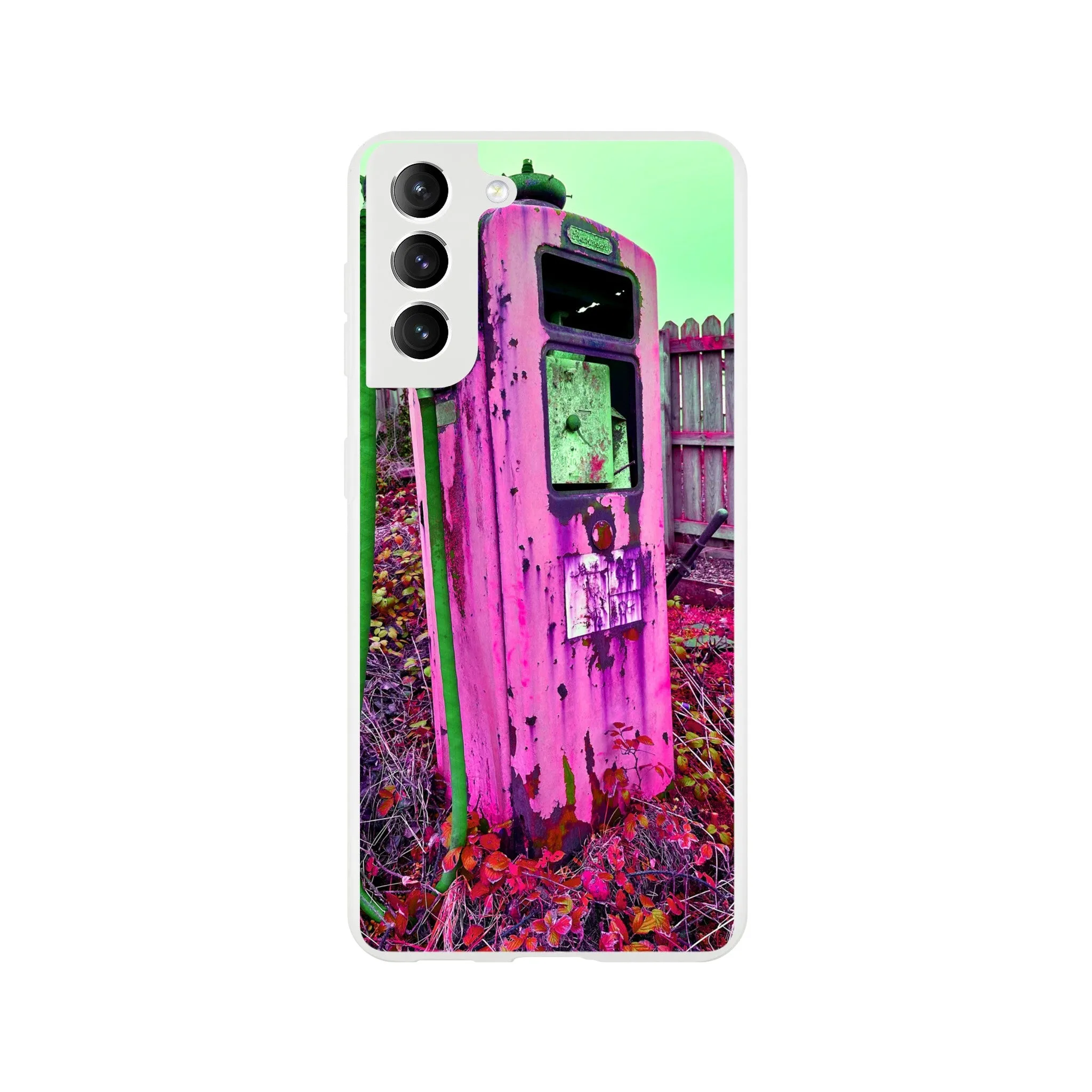 Gas Pump Retro Flexi Case Mobile Phone
