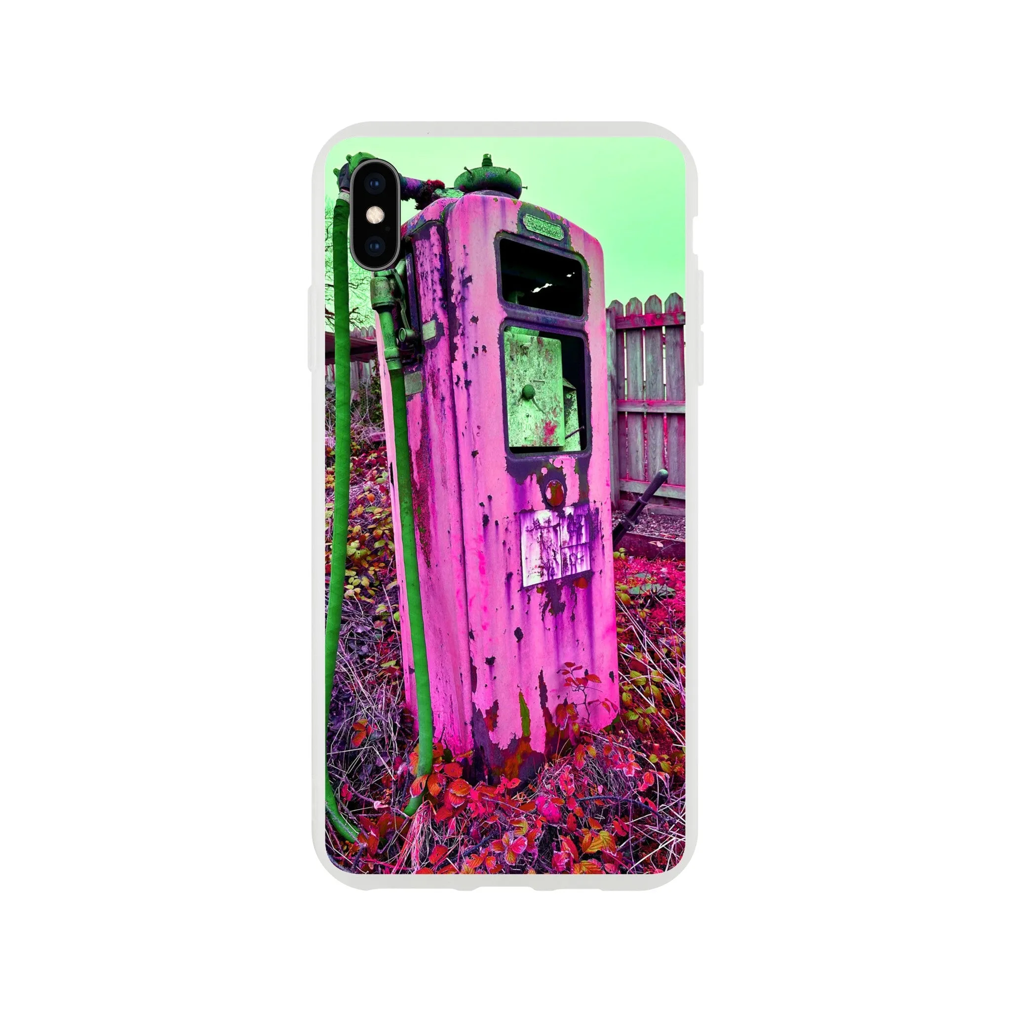 Gas Pump Retro Flexi Case Mobile Phone