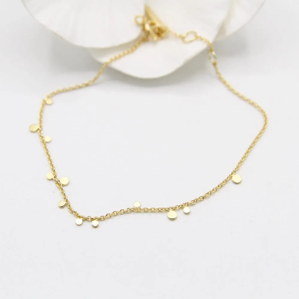 Gold Geometry Mixed Discs Bracelet