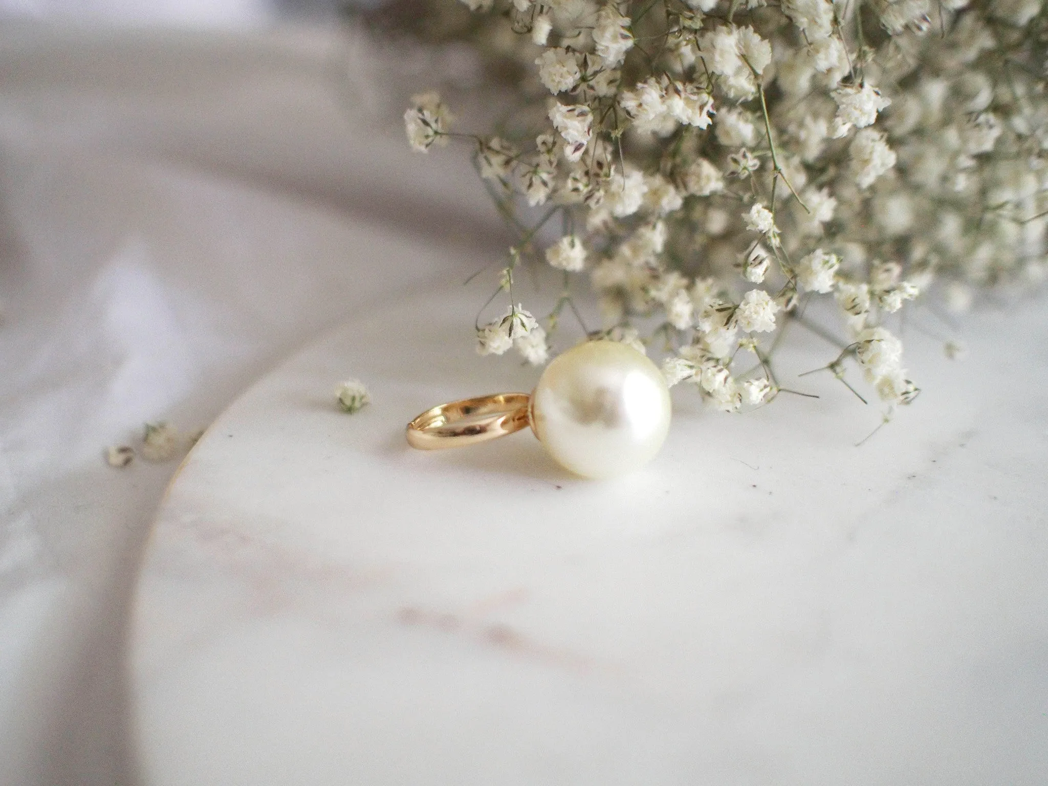 Harriet Oversized Pearl Ring