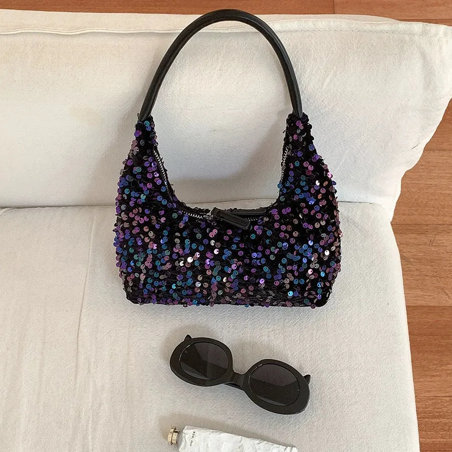 High-End Shiny Korean Version Sequin Handbag