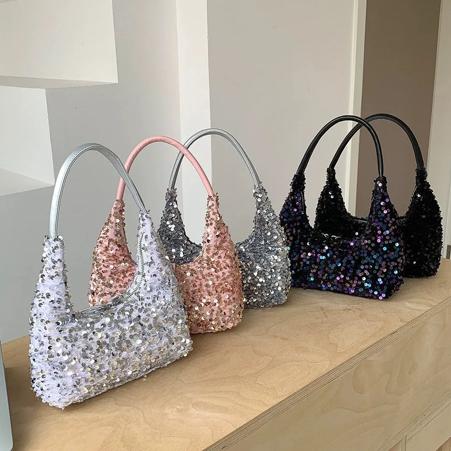 High-End Shiny Korean Version Sequin Handbag