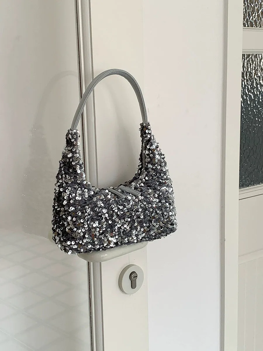 High-End Shiny Korean Version Sequin Handbag