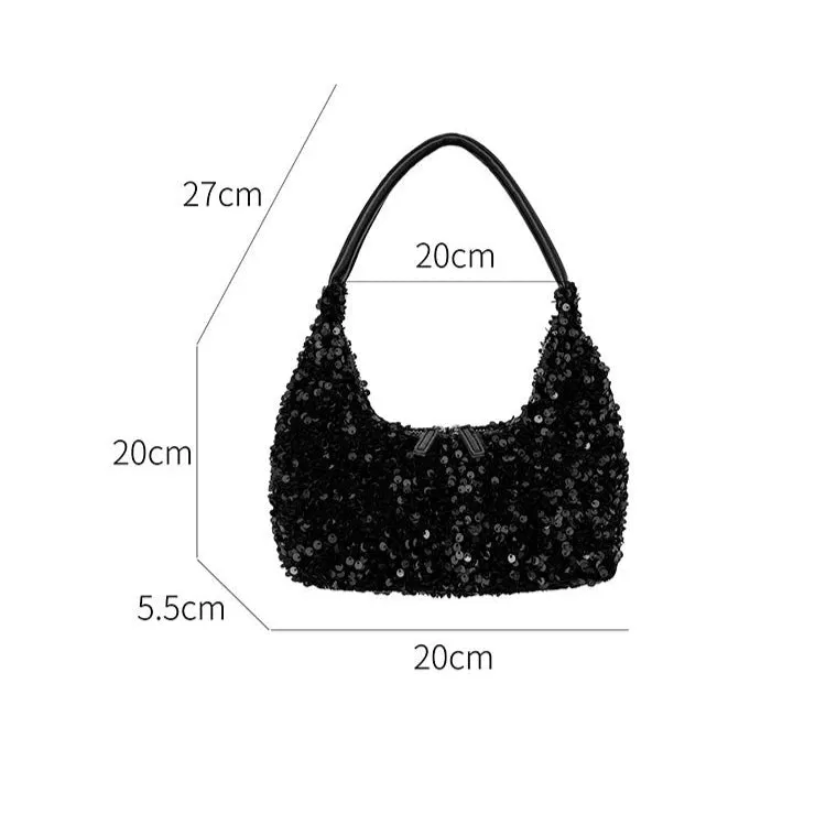 High-End Shiny Korean Version Sequin Handbag