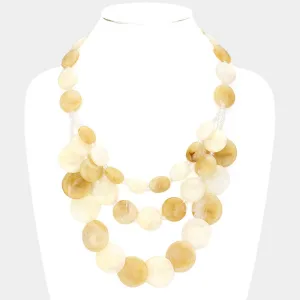 iLLASPARKZ Marble Beads Layered Necklace