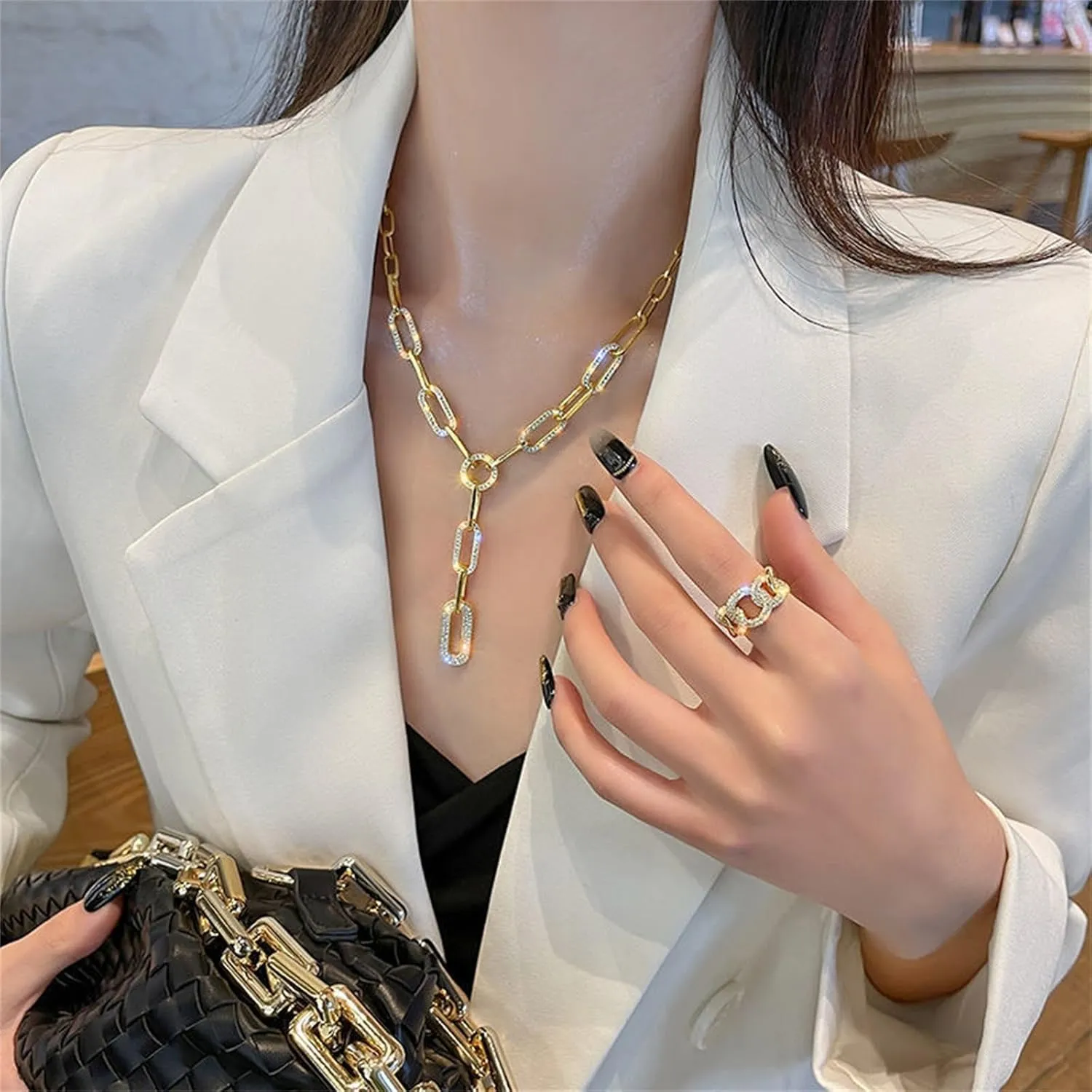 Layered Gold Necklaces for Women Dainty 14K Gold Plated Snake Chain Layered Necklaces Stacked Necklaces Herringbone Necklace Gold Jewelry Gift for Women
