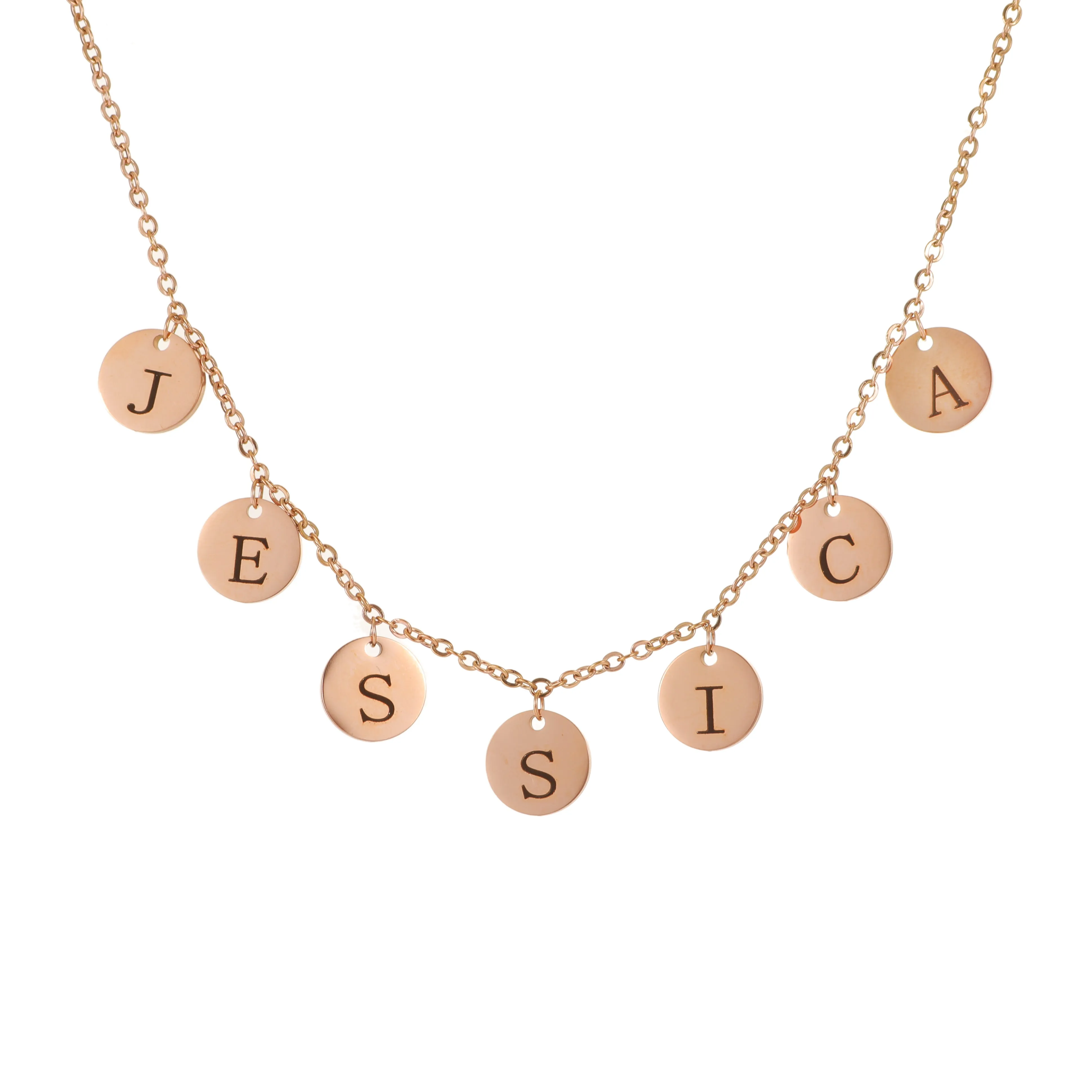 Medals Name Necklace
