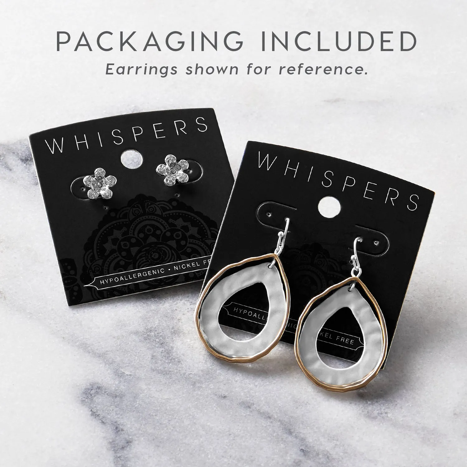 Mixed Metal Connecting Loops Earrings