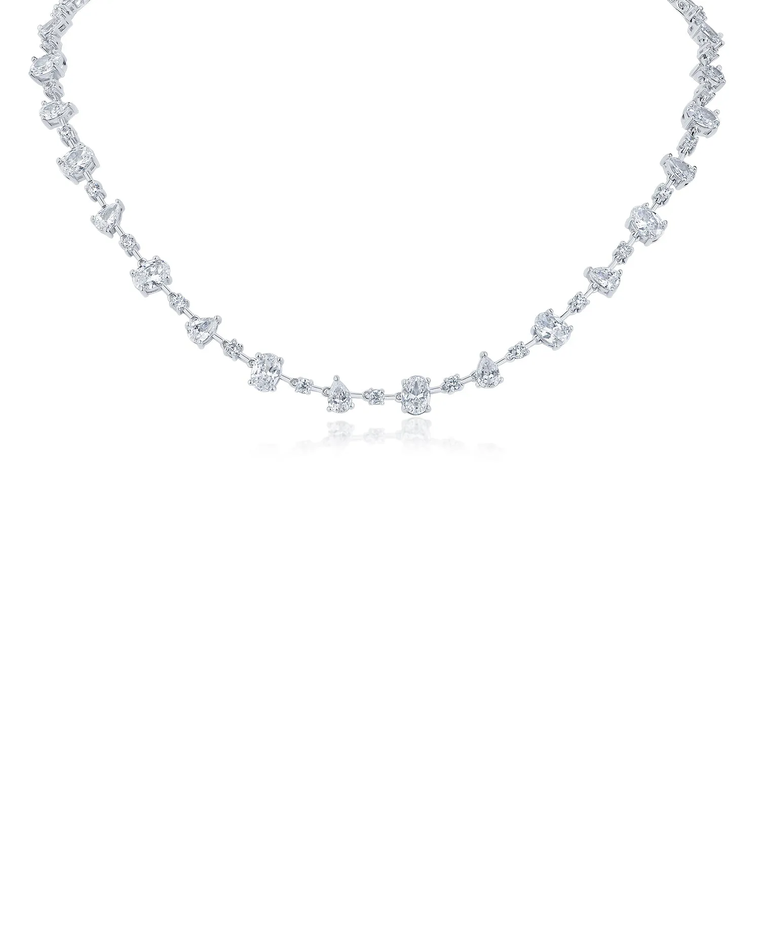Multi CZ Collar Necklace