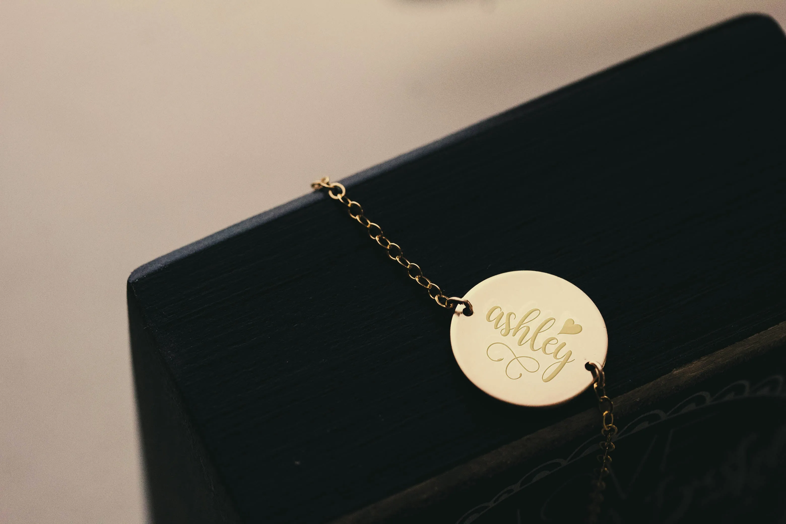 Name and Heart Dainty Necklace
