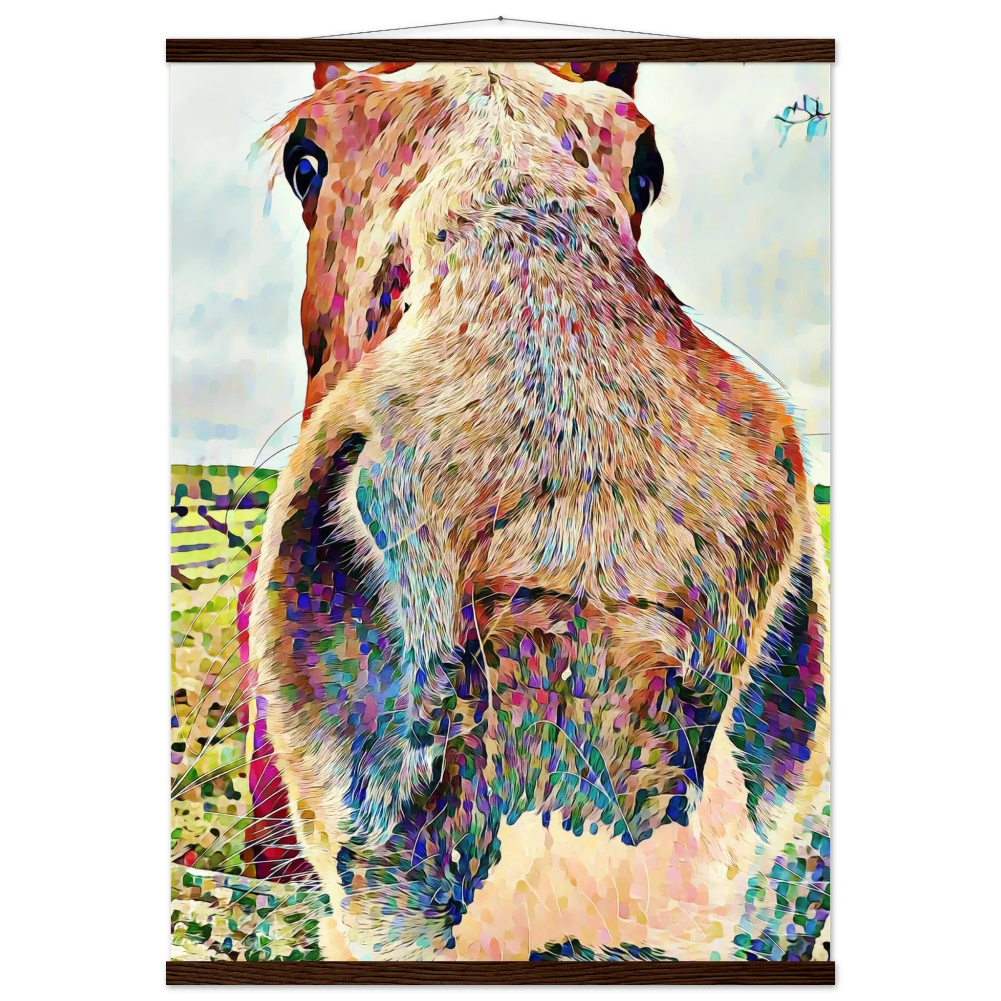 Nosey Horse Premium Matte Paper Poster with Hanger Wall Art